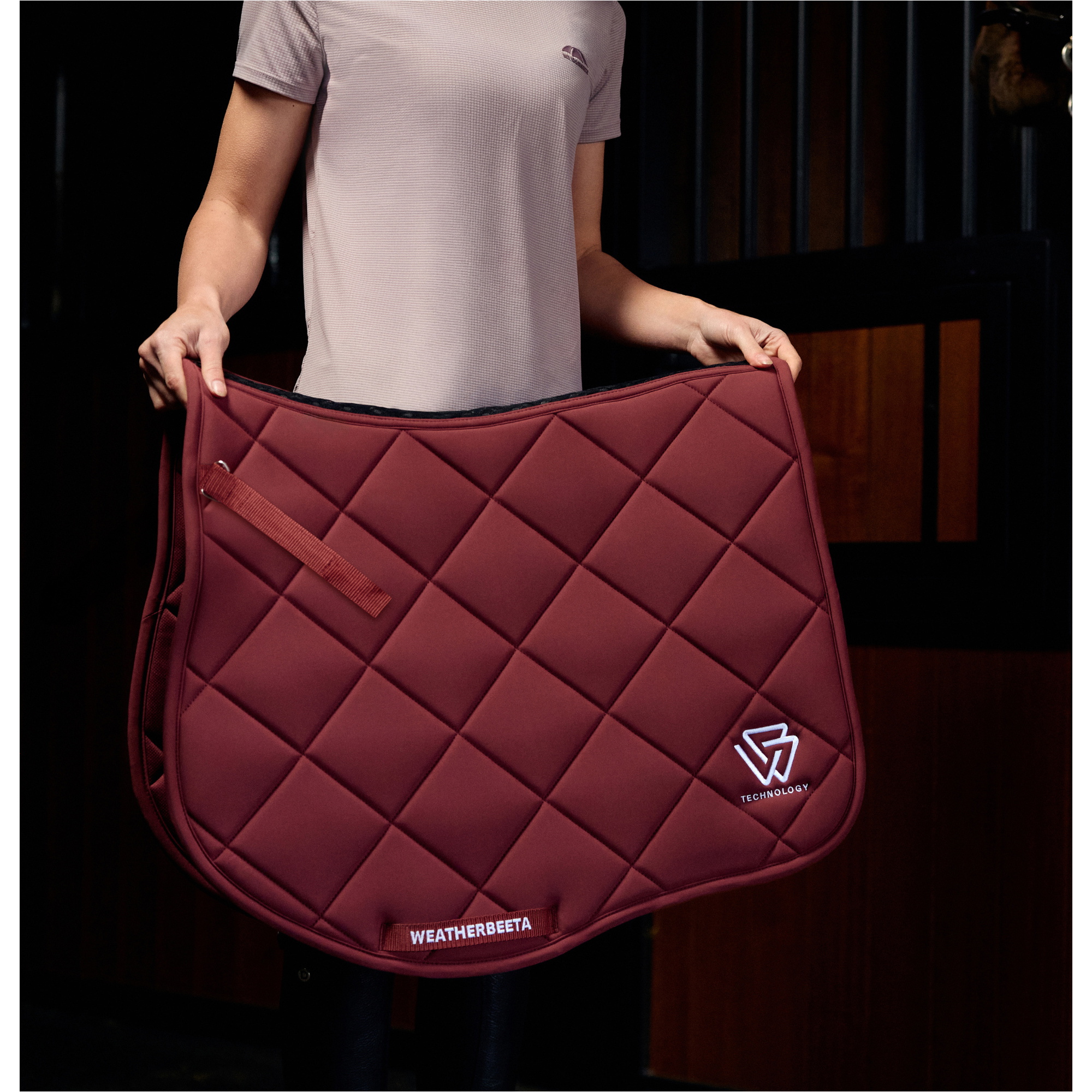 2026 WeatherBeeta Softshell Pro 3D Air-Tec Tout Usage Tapis De Selle 1030350003 - Burgundy